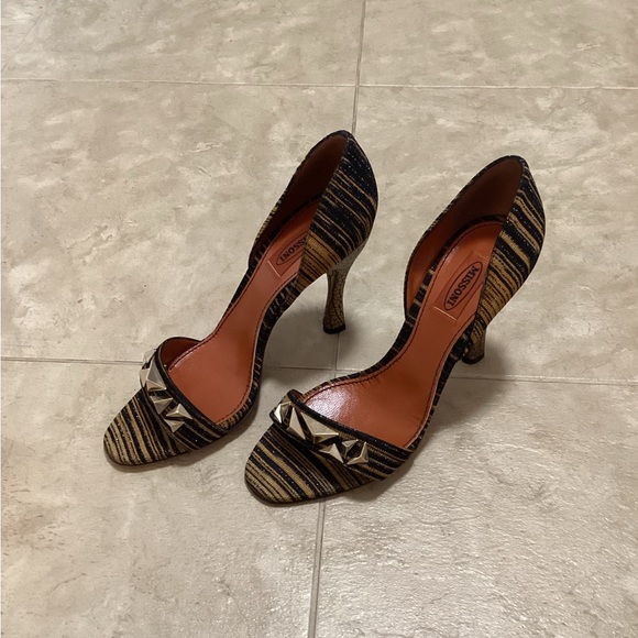 Missoni Tess.Riga Lurex 4.5 inch Pumps, Size 9 - Picture 4 of 11